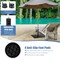 Black Steel Patio Umbrella Base with Adjustable Knob and Anti-Slip Pads